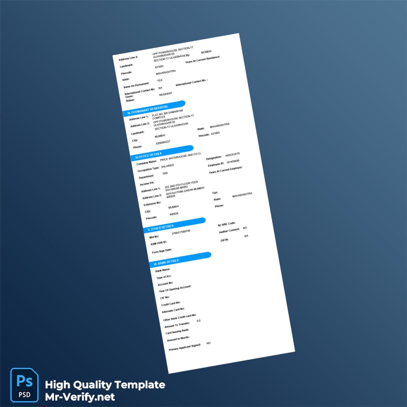 India Editable Application Form Template in Word and PDF formats 3 page India Editable Application Form Template in Word and PDF formats 3 page