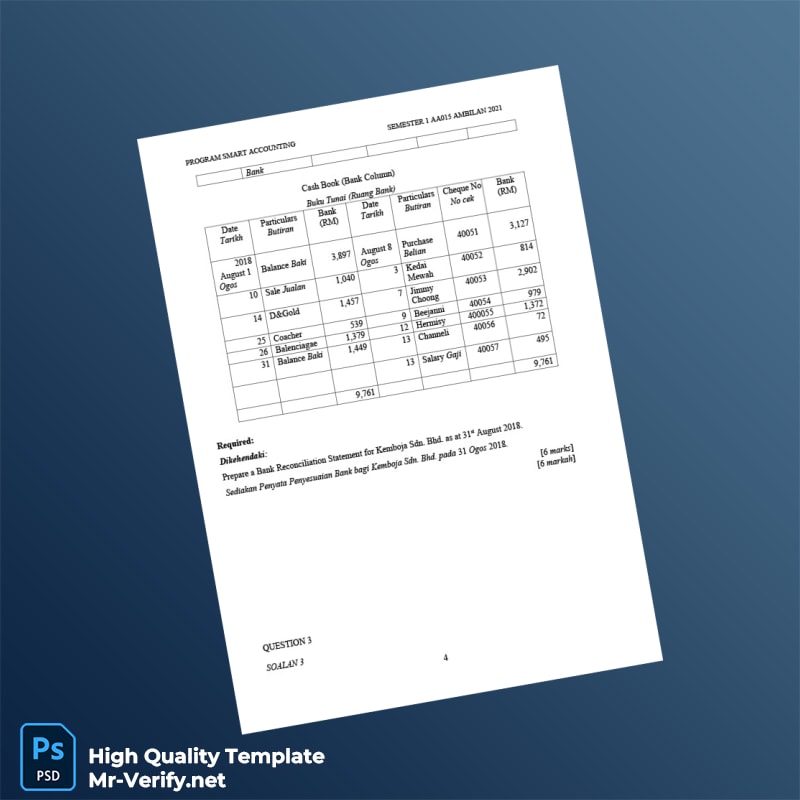Malaysia Template in Word and PDF formats 6 page Malaysia Template in Word and PDF formats 6 page