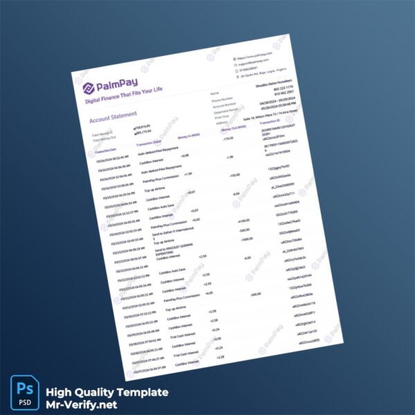 Nigeria Template in Word and PDF formats 3 page