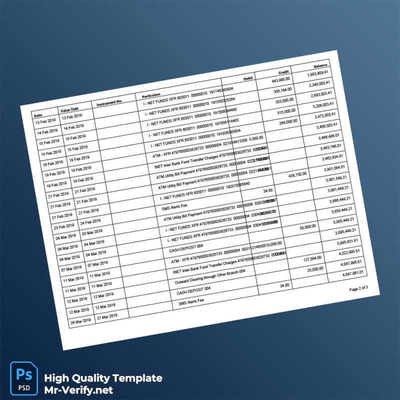 Pakistan Askari Bank Editable Account Statement Template in Word and PDF formats 3 page Pakistan Askari Bank Editable Account Statement Template in Word and PDF formats 3 page