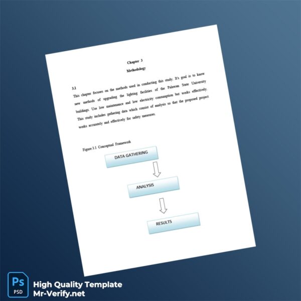 Philippines Editable Methodology Document Template in Word and PDF formats 3 page