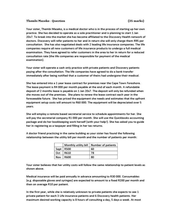 South Africa Editable Business Proposal Template in Word and PDF formats 2 page