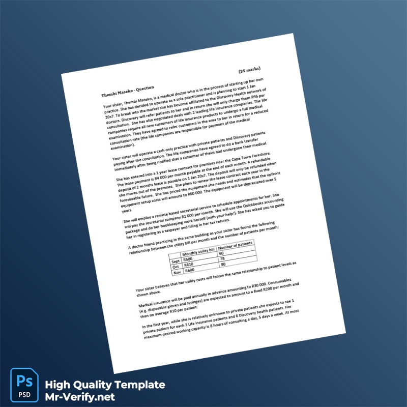 South Africa Editable Business Proposal Template in Word and PDF formats 2 page South Africa Editable Business Proposal Template in Word and PDF formats 2 page