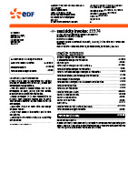 UK EDF Editable Electricity Bill Template in Word and PDF formats