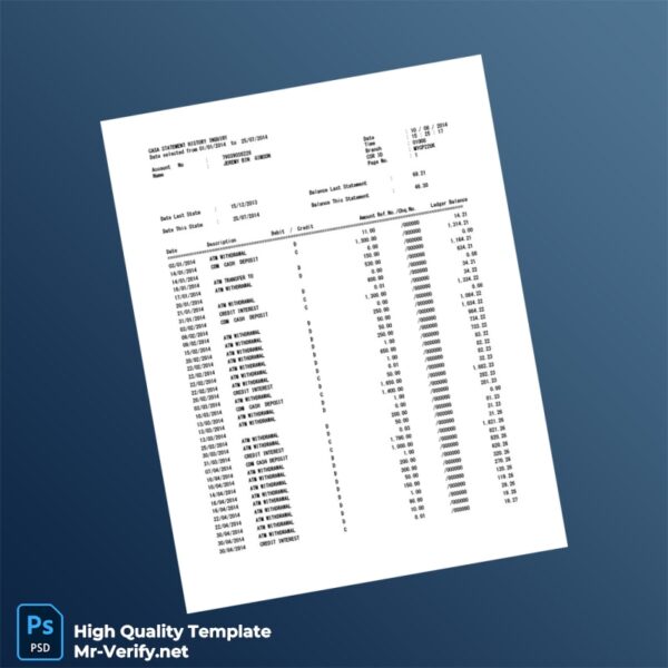 UK Template in Word and PDF formats 3 page