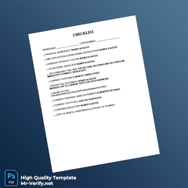USA Editable Mediation Hearing Checklist Template in Word and PDF formats