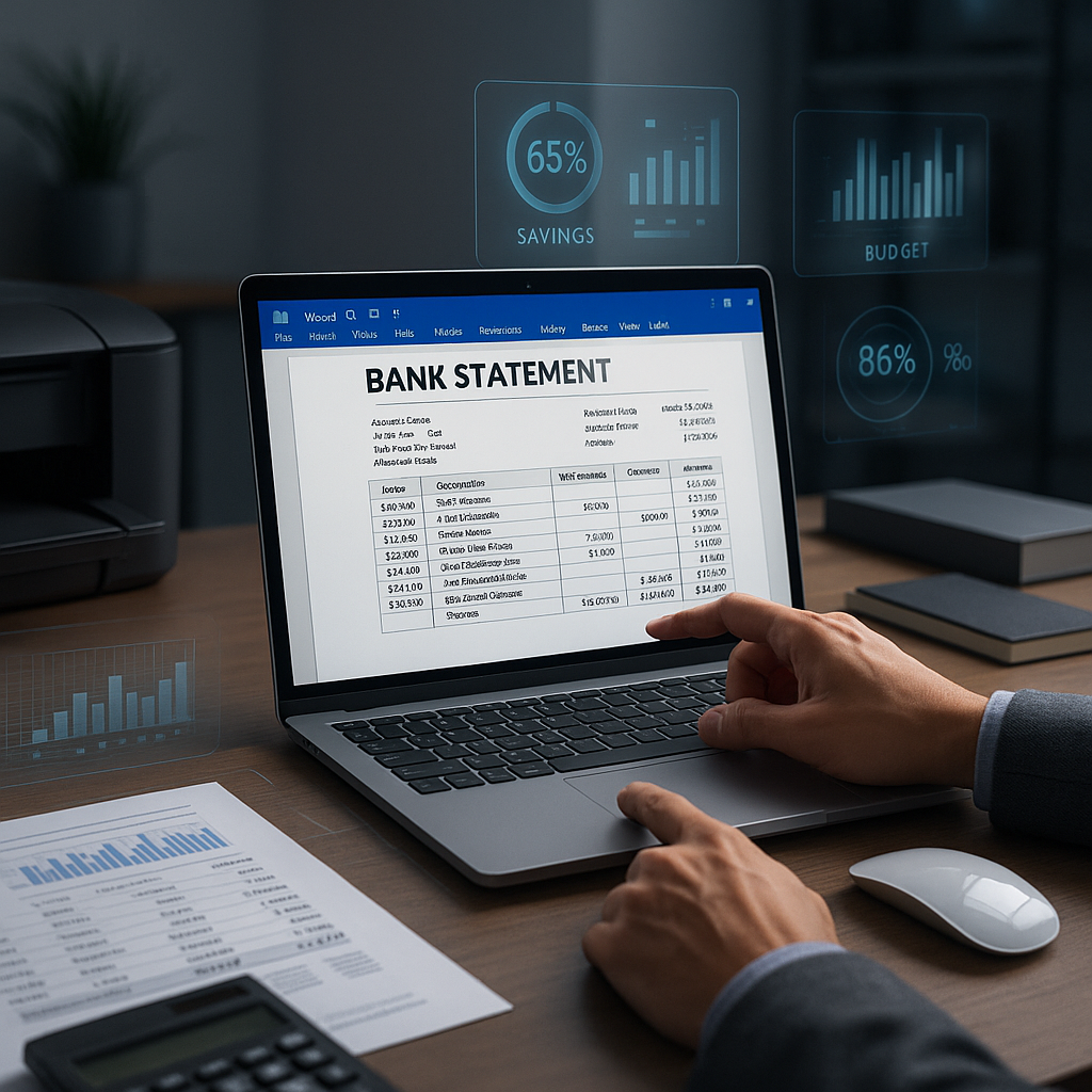 create a custom bank statement template in word step by step guide featured - blog