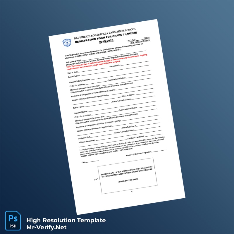 Editable AKUEB Registration Form for Grade 6 Outsiders 2025-2026 5 page Editable AKUEB Registration Form for Grade 6 Outsiders 2025-2026 5 page