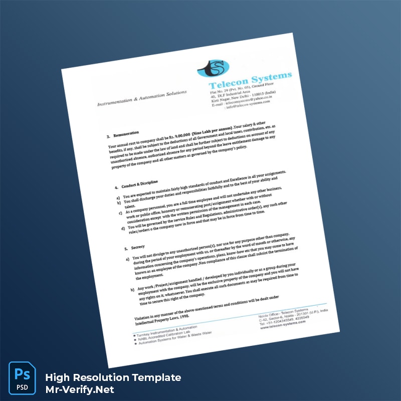 Editable Abu Dhabi Telecon Systems Employment Verification Letter Word and Pdf Template 6 page Editable Abu Dhabi Telecon Systems Employment Verification Letter Word and Pdf Template 6 page