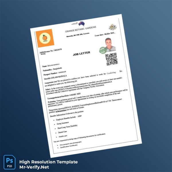 Editable Australia Cardriving Employment Verification Letter Word and Pdf Template 3 page Editable Australia Cardriving Employment Verification Letter Word and Pdf Template 3 page