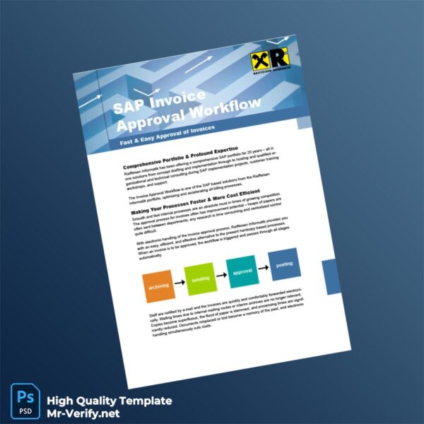 Austria Raiffeisen Informatik Invoice Template in Word and PDF formats 2 page