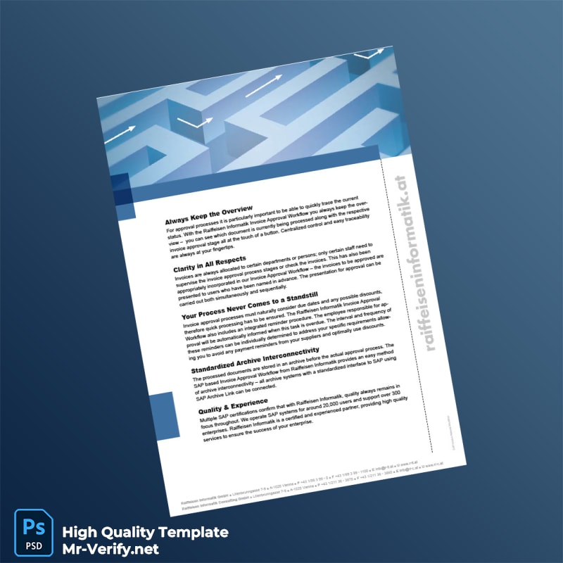 Austria Raiffeisen Informatik Invoice Template in Word and PDF formats 2 page Austria Raiffeisen Informatik Invoice Template in Word and PDF formats 2 page