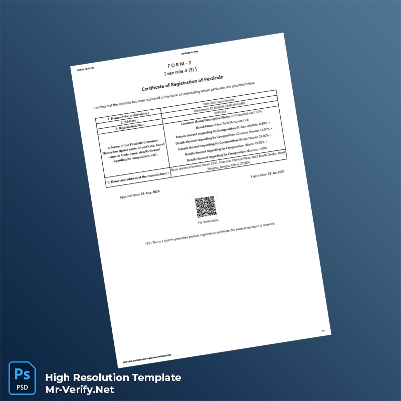 Editable Bangladesh Agriculture Ministry Product Registration Certificate Word and Pdf Template Editable Bangladesh Agriculture Ministry Product Registration Certificate Word and Pdf Template