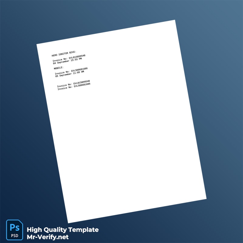 Bangladesh Evaly Invoice Template in Word and PDF formats Bangladesh Evaly Invoice Template in Word and PDF formats