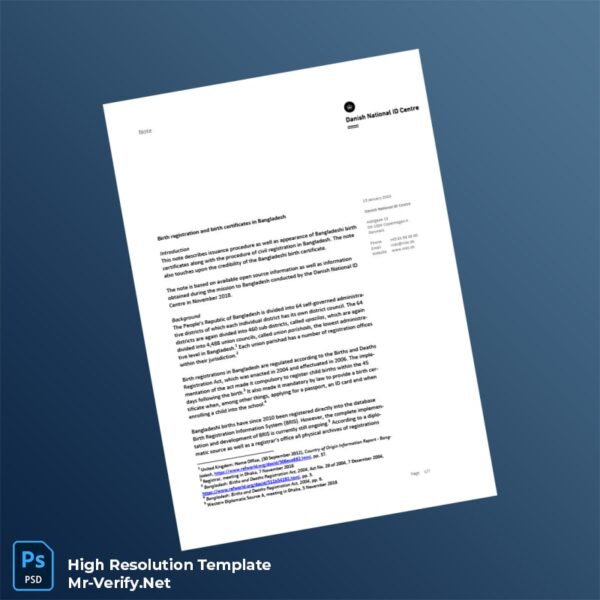 Bangladesh Ministry of Health Editable Birth Registration Certificate Word and Pdf Template 7 page Bangladesh Ministry of Health Editable Birth Registration Certificate Word and Pdf Template 7 page