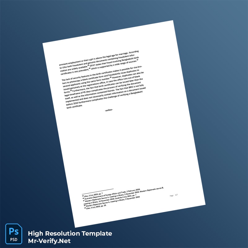 Bangladesh Ministry of Health Editable Birth Registration Certificate Word and Pdf Template 7 page Bangladesh Ministry of Health Editable Birth Registration Certificate Word and Pdf Template 7 page