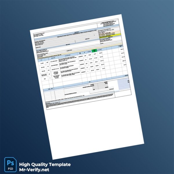 Canada Pinkcity Enterprises Pvt Ltd Invoice Template in Word and PDF formats 2 page