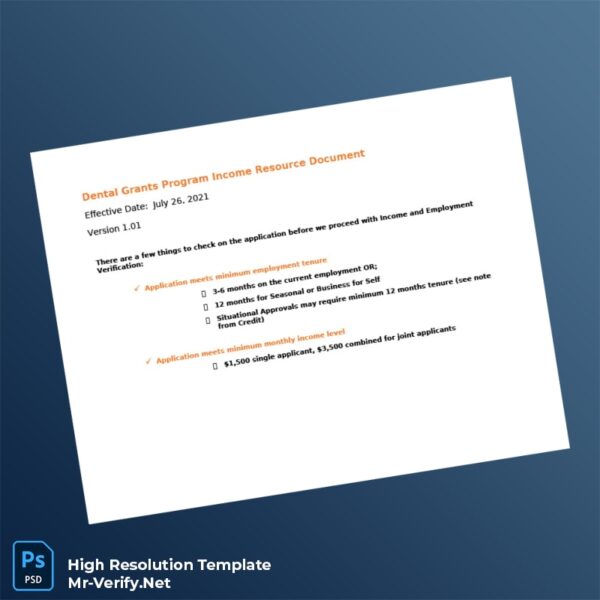 Editable File Template Dental20Grants20Program20Employment20Verification20Letter20Template20in20Word20and20PDF20formats 600x600 - Editable File Template