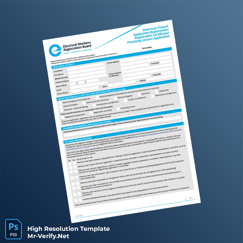 Editable Electrical Workers Registration Board Registration Certificate Word and Pdf Template 6 page Editable Electrical Workers Registration Board Registration Certificate Word and Pdf Template 6 page
