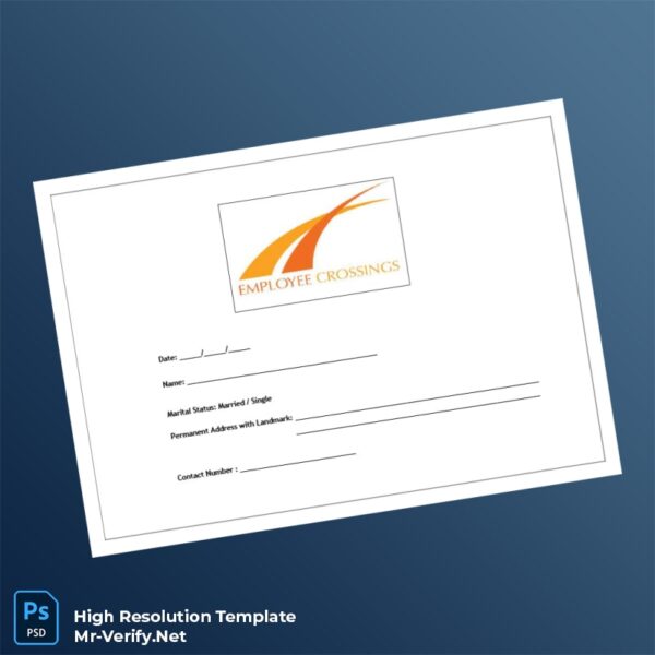 Editable Employee Crossings Employment Verification Letter Word and Pdf Template 4 page Editable Employee Crossings Employment Verification Letter Word and Pdf Template 4 page