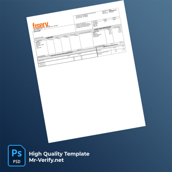 Fiserv pay stub word and pdf template Fiserv pay stub word and pdf template