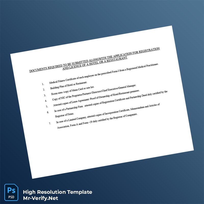 Hotel Registration Form Editable Registration Certificate Word and Pdf Template 4 page Hotel Registration Form Editable Registration Certificate Word and Pdf Template 4 page
