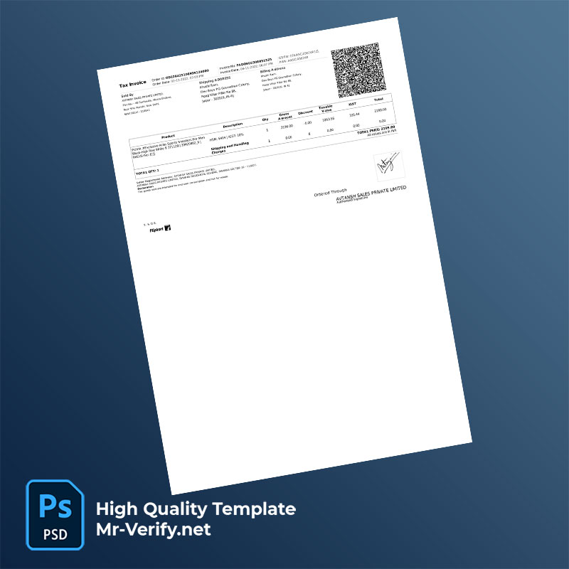 India Bharat Sanchar Nigam Ltd Editable Tax Invoice Template in Word and PDF formats India Bharat Sanchar Nigam Ltd Editable Tax Invoice Template in Word and PDF formats