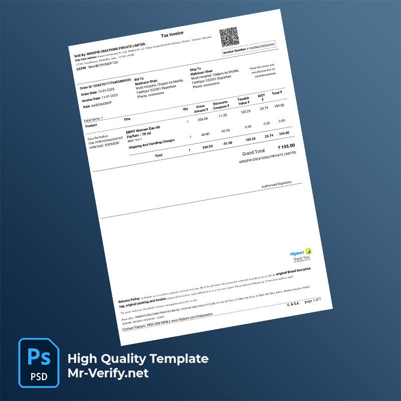 India Bharat Sanchar Nigam Ltd Editable Tax Invoice Template in Word and PDF formats India Bharat Sanchar Nigam Ltd Editable Tax Invoice Template in Word and PDF formats