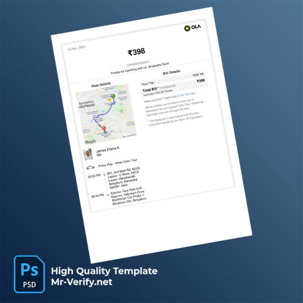 India Rajesh Taxi Service Editable Taxi Bill Template in Word and PDF formats India Rajesh Taxi Service Editable Taxi Bill Template in Word and PDF formats