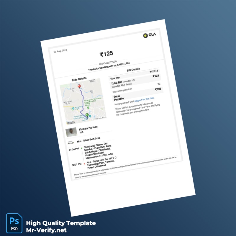 India ANI Technologies Invoice Template in Word and PDF formats 3 page India ANI Technologies Invoice Template in Word and PDF formats 3 page