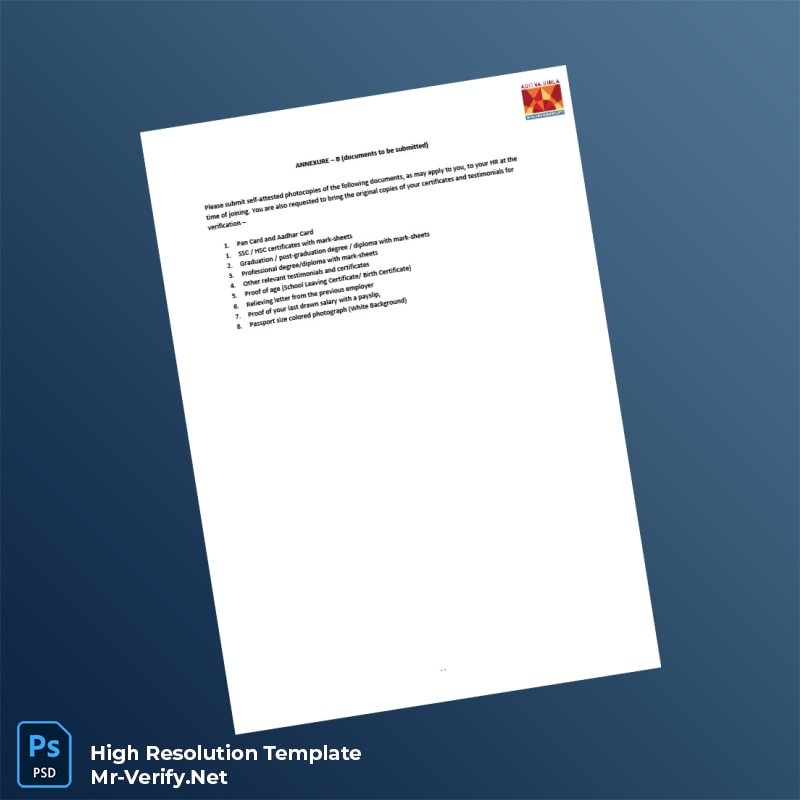 Editable India Aditya Birla New Age Restaurants Café Pvt Ltd Employment Verification Letter Word and Pdf Template 3 page Editable India Aditya Birla New Age Restaurants Café Pvt Ltd Employment Verification Letter Word and Pdf Template 3 page