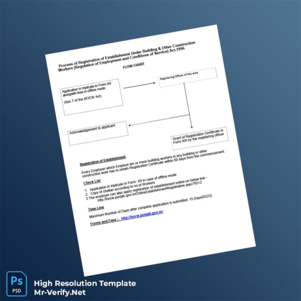 India BOCW Authority Editable Registration Certificate Word and Pdf Template 7 page India BOCW Authority Editable Registration Certificate Word and Pdf Template 7 page