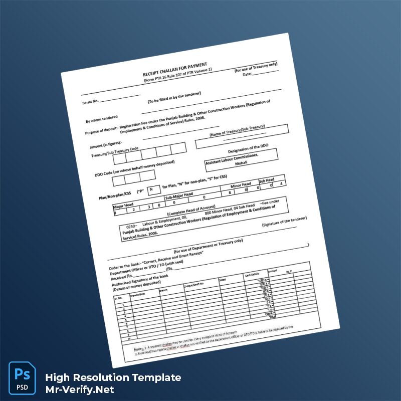 India BOCW Authority Editable Registration Certificate Word and Pdf Template 7 page India BOCW Authority Editable Registration Certificate Word and Pdf Template 7 page