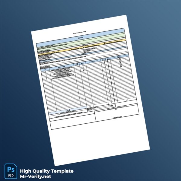 India Bharat Kumar Invoice Template in Word and PDF formats 2 page