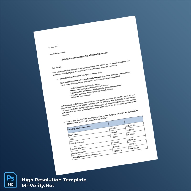 Editable India CT Software Solutions Employment Verification Letter Word and Pdf Template 3 page Editable India CT Software Solutions Employment Verification Letter Word and Pdf Template 3 page