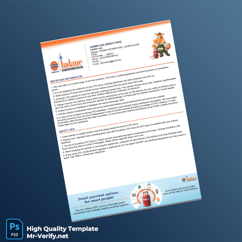 India Dawn Gas Tax Invoice Template in Word and PDF formats 2 page India Dawn Gas Tax Invoice Template in Word and PDF formats 2 page