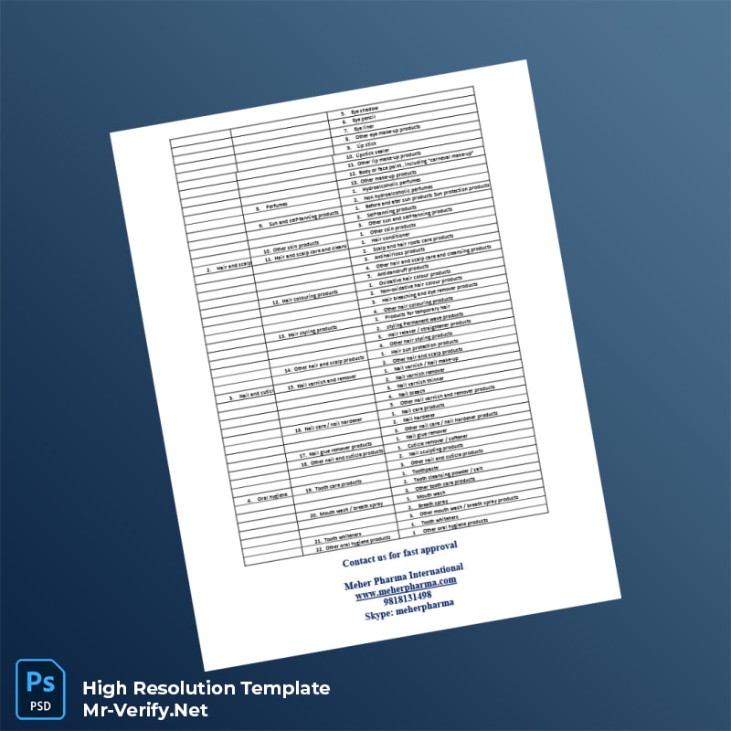 India Drugs Controller General of India Editable Cosmetic Import Registration Guide Word and Pdf Template 4 page India Drugs Controller General of India Editable Cosmetic Import Registration Guide Word and Pdf Template 4 page