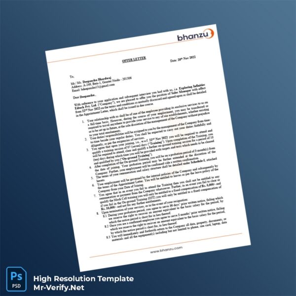 India20Exploring20Infinities20Edtech20Pvt20Ltd20Employment20Verification20Letter20Template20in20Word20and20PDF20formats 600x600 - Editable File Template