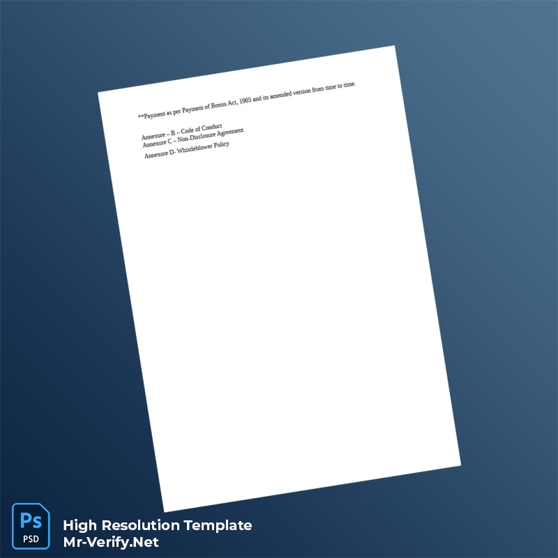 Editable India FTC Employment Verification Letter Word and Pdf Template 5 page Editable India FTC Employment Verification Letter Word and Pdf Template 5 page