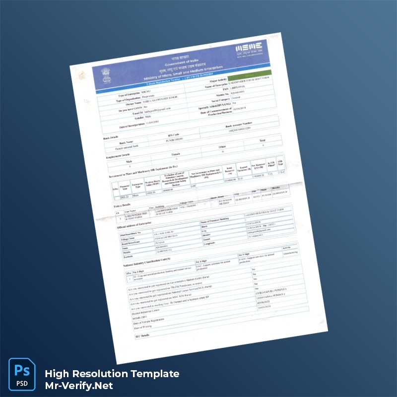 Editable India Food Safety Registration Certificate Word and Pdf Template 4 page Editable India Food Safety Registration Certificate Word and Pdf Template 4 page