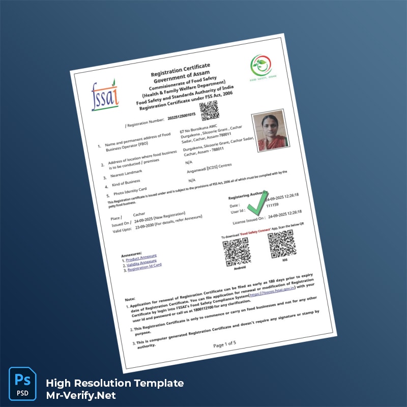 India Government of Assam Editable Business Registration Certificate Word and Pdf Template 5 page India Government of Assam Editable Business Registration Certificate Word and Pdf Template 5 page
