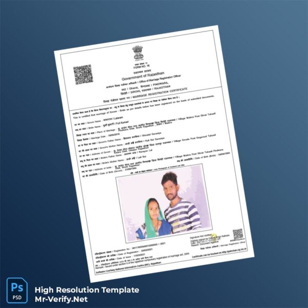 Buy Verified Accounts India20Government20of20Rajasthan20Marriage20Registration20Certificate20Template20in20Word20and20PDF20formats 600x600 - Buy Verified Accounts