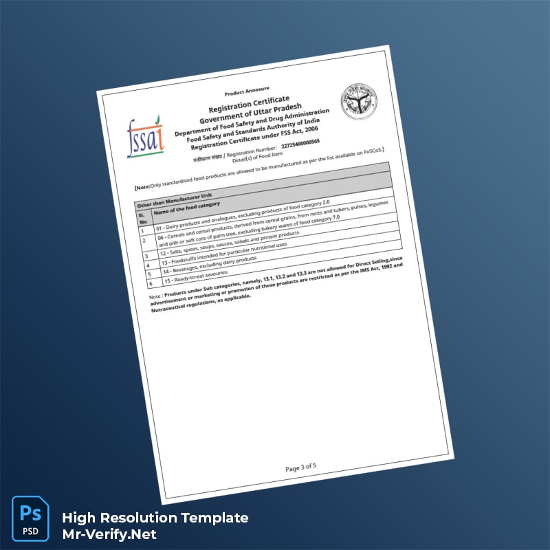 Editable India Government of Uttar Pradesh Registration Certificate Word and Pdf Template 5 page Editable India Government of Uttar Pradesh Registration Certificate Word and Pdf Template 5 page