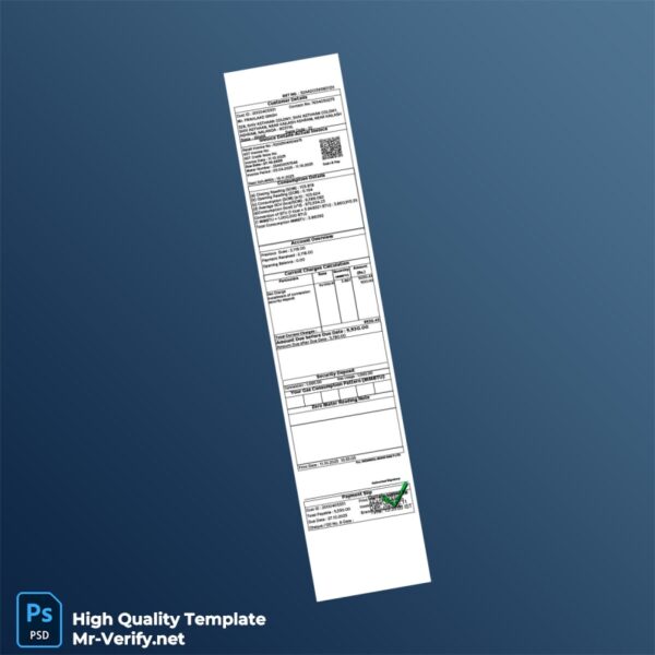 India IndianOil-Adani Gas P Ltd Invoice Template in Word and PDF formats