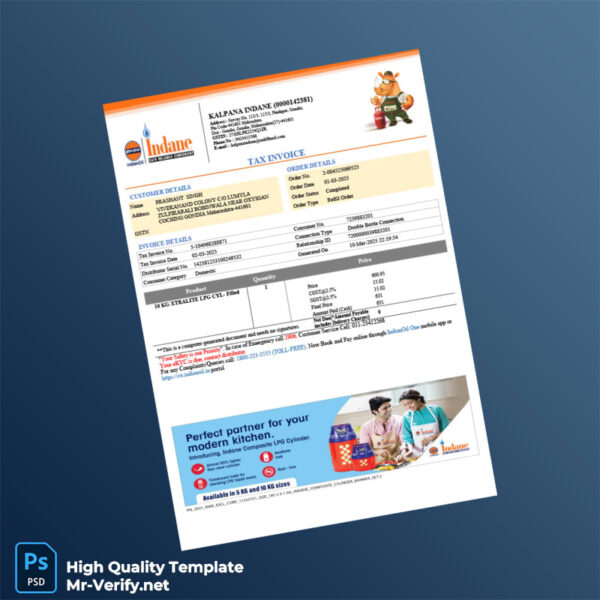 India Kalpana Indane Tax Invoice Template in Word and PDF formats 2 page India Kalpana Indane Tax Invoice Template in Word and PDF formats 2 page