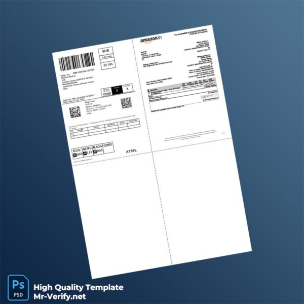 India Kuldeep Invoice Template in Word and PDF formats