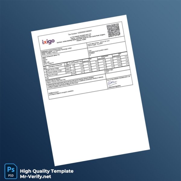 India Le Travenues Technology Invoice Template in Word and PDF formats India Le Travenues Technology Invoice Template in Word and PDF formats