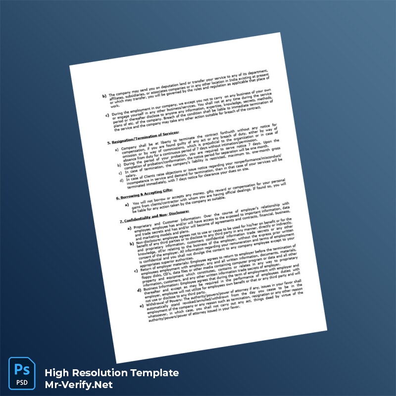 Editable India MAV Associates LLP Employment Verification Letter Word and Pdf Template 5 page Editable India MAV Associates LLP Employment Verification Letter Word and Pdf Template 5 page