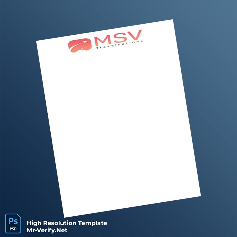 Editable India MSV Travelcations Pvt Ltd Employment Verification Letter Word and Pdf Template 6 page Editable India MSV Travelcations Pvt Ltd Employment Verification Letter Word and Pdf Template 6 page
