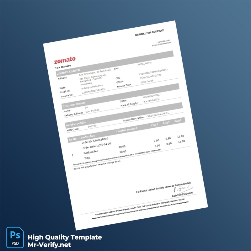 India Mallika Biryani Invoice Template in Word and PDF formats 2 page India Mallika Biryani Invoice Template in Word and PDF formats 2 page